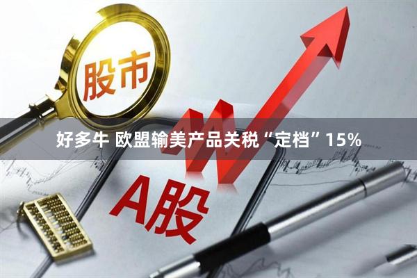 好多牛 欧盟输美产品关税“定档”15%