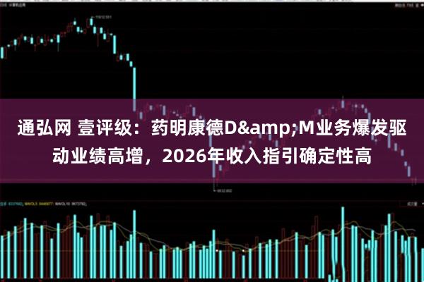 通弘网 壹评级：药明康德D&M业务爆发驱动业绩高增，2026年收入指引确定性高