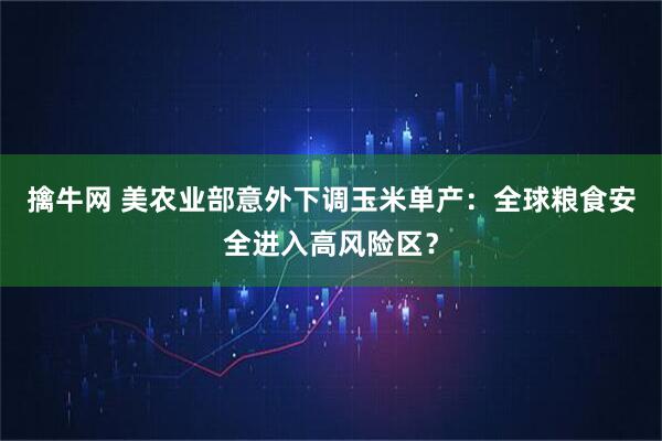 擒牛网 美农业部意外下调玉米单产：全球粮食安全进入高风险区？